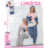 Домашний костюм (пижама) велсофт Lindros Турция 14060
