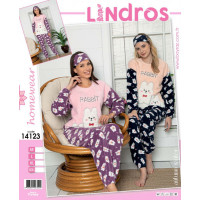 Домашний костюм (пижама) велсофт Lindros Турция 14123