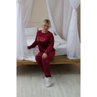 Домашний костюм женский кофта и штаны больших размеров Arcan/Mihra велюр Турция